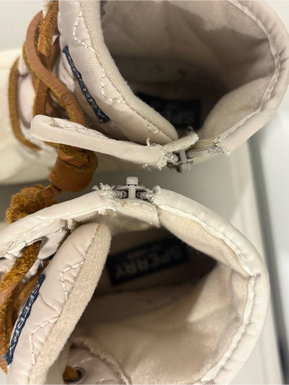 Sperry Kids Cream and Tan Waterproof Duck Boots - Picture 5 of 5